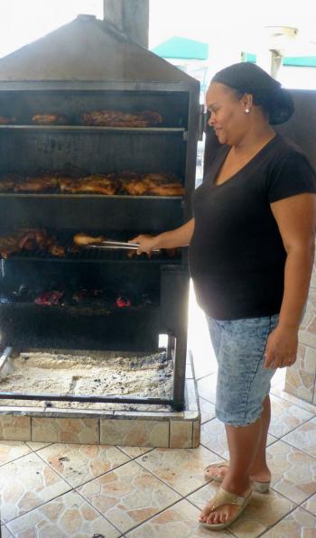 A smoking oven in use at Sky’s the Limit. Photos by Randy KeckA smoking oven in use at Sky’s the Limit.